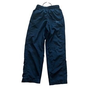 Nike Mens Windbreaker Track Pants Black Elastic Waist Zipper Leg Sz small